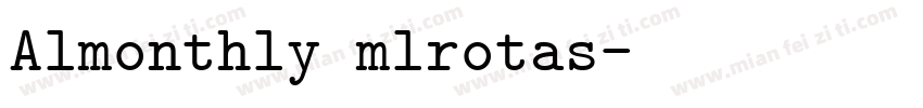 Almonthly mlrotas字体转换